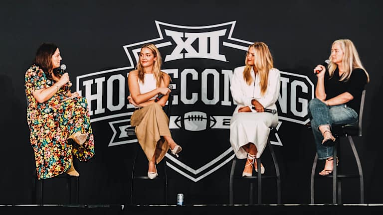 UCF Hosts Empowering Big 12 Homecoming With SI Swim Models Camille Kostek and Olivia Ponton